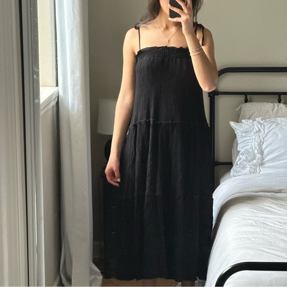 Altar’d state black cami maxi dress size small - Picture 3 of 8